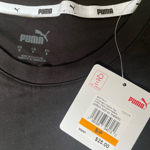 PUMA Chromatic Outline T-Shirt Nwt - Picture 3 of 3